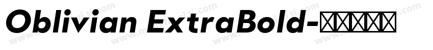 Oblivian ExtraBold字体转换